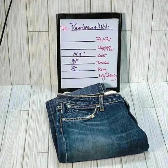 paper denim & cloth Size 29 distressed flare jeans - Picture 12 of 12